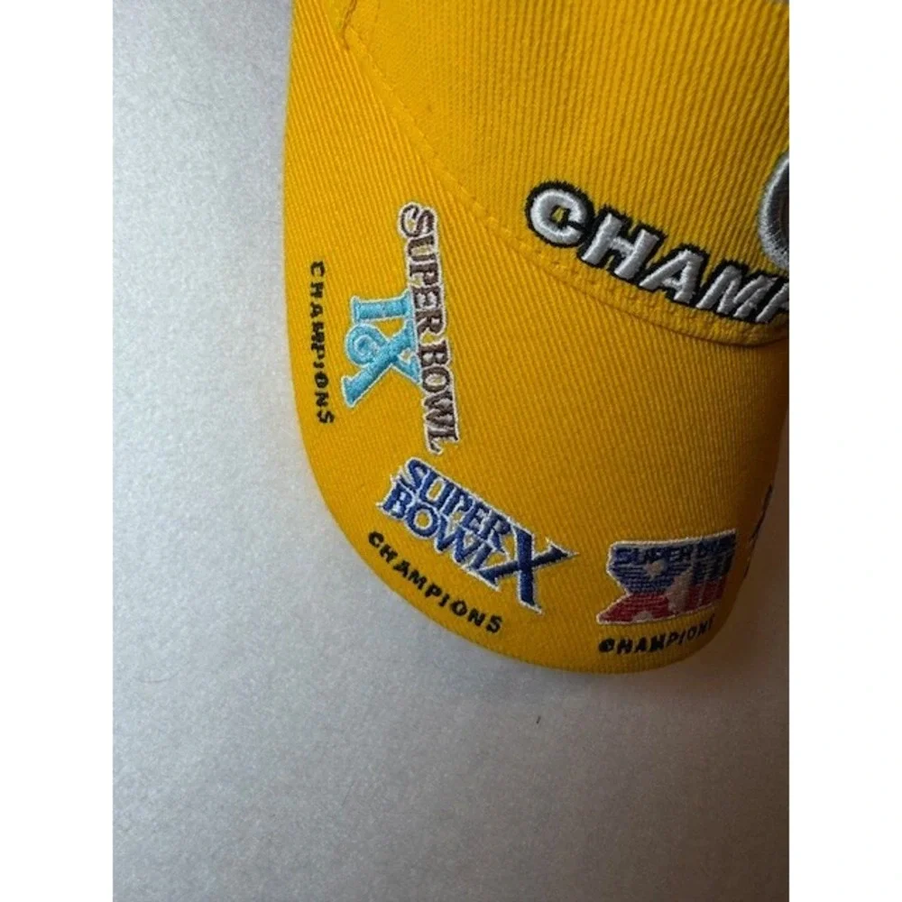 Gold Pittsburgh Steelers‎ Five 5 Time Super Bowl Champions Reebok NFL Cap Hat